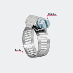 ABRAZADERAS TRUPER 44257 ABRAZADERA SIN FIN REFORZADA #7, 9/16 - 1-1/16", 1 PIEZA