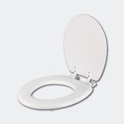 ASIENTOS TRUPER 49367 ASIENTO REDONDO ACOJINADO PARA WC, CERRADO, BLANCO, FOSET