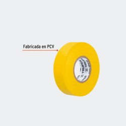 CINTAS TRUPER 12503 CINTA DE AISLAR DE 18 M X 19 MM, AMARILLA