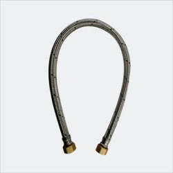 CONECTOR FLEXIBLE COFLEX AB-A80  ACERO INOXIDABLE 3/4 FIP X 3/4 FIP X 80 CM