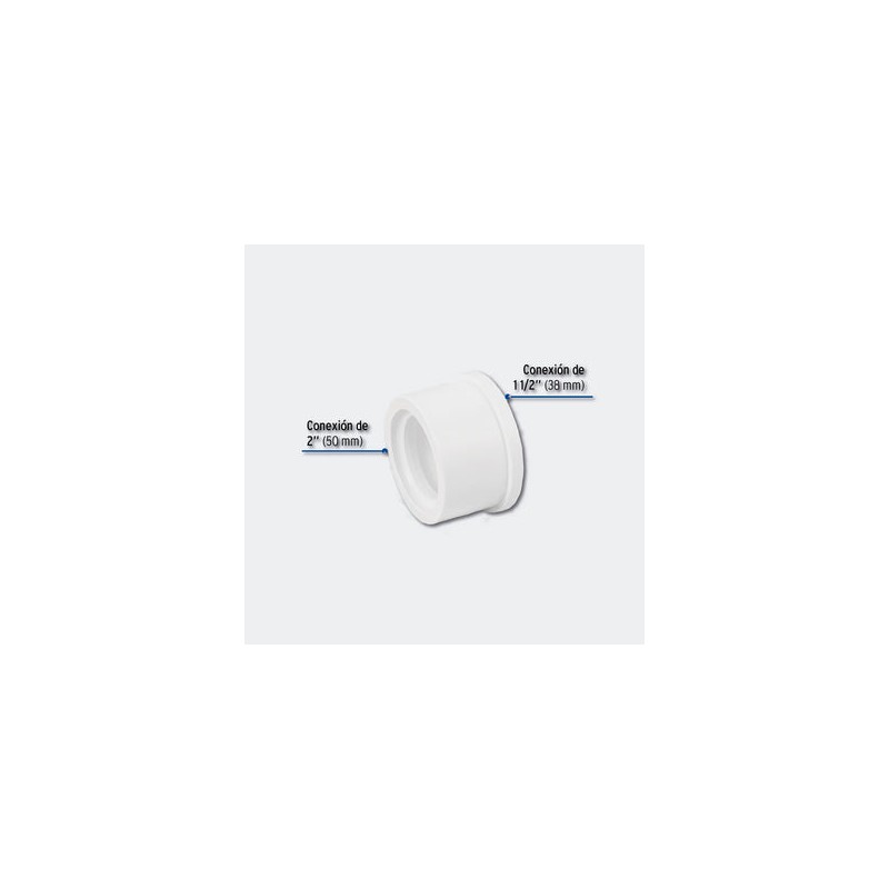 CONEXIONES TRUPER 45538 REDUCCIÓN BUSHING DE PVC 2 X 1-1/2", FOSET