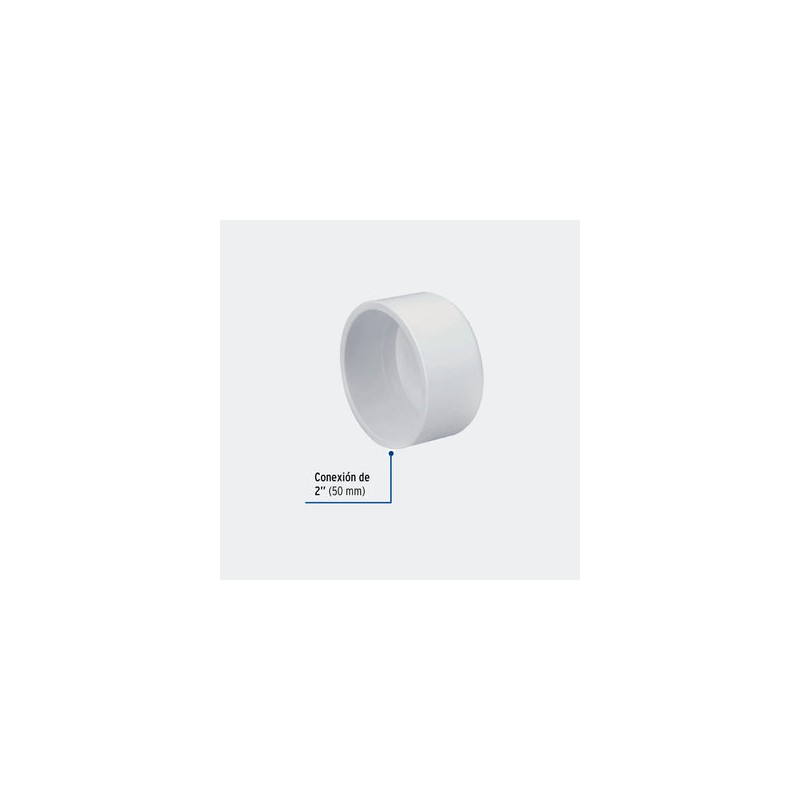 CONEXIONES TRUPER 45541 TAPÓN DE PVC 2", FOSET